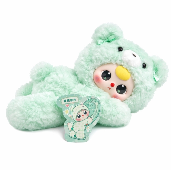 Baby Three 400% Big Baby Plush Backpack - NEW - Mint Bear